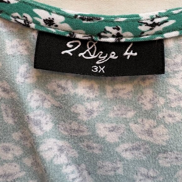 2 Dye 4 Floral Print Dress with Back Cut-Out Women's Size‎ 3X - Picture 5 of 7